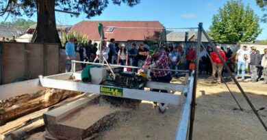 demostración aserraderos lucas mill en Osorno, Chile